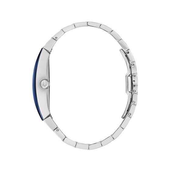 Men's Bulova Gemini Watch with Tonneau Blue Dial (Model: 96A258)