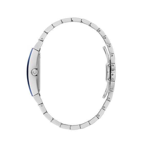 Ladies' Bulova Gemini Watch with Tonneau Blue Dial (Model: 96L293)