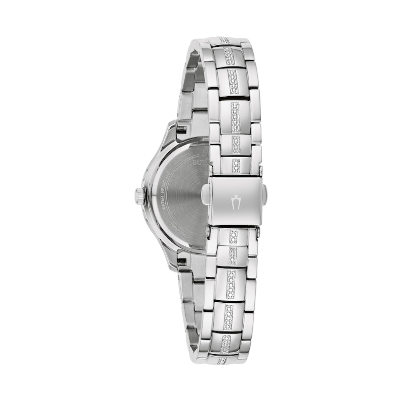 Ladies' Bulova Phantom Crystal Accent Watch with Mother-of-Pearl Dial (Model: 96L291)