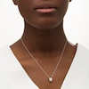 Thumbnail Image 2 of 1/4 CT. T.W. Composite Diamond Octagon Frame Pendant in 10K White Gold