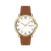 Ladies' Coach Arden Gold-Tone Brown Strap Watch with White Dial (Model: 14503607)