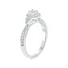 Thumbnail Image 2 of 1/6 CT. T.W. Diamond Frame Tri-Sides Promise Ring in 10K White Gold