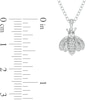 Thumbnail Image 2 of 1/20 CT. T.W. Diamond Bumblebee Pendant in Sterling Silver