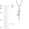 Thumbnail Image 2 of 1/10 CT. T.W. Diamond Relevé Ballerina Pendant in 10K White Gold