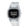 Thumbnail Image 0 of Men's Casio G-Shock Classic Clear Resin Strap Watch with Octagonal Black Dial (Model: DW5600SKE-7)