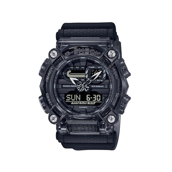 Men's Casio G-Shock Classic Grey Resin Strap Watch with Black Dial (Model: Ga900Ske-8A)