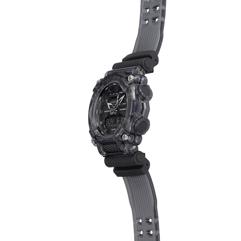 Main Image 2 of Men's Casio G-Shock Classic Grey Resin Strap Watch with Black Dial (Model: GA900SKE-8A)