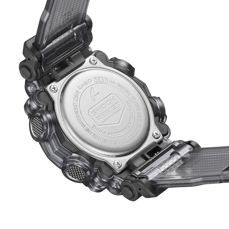Main Image 3 of Men's Casio G-Shock Classic Grey Resin Strap Watch with Black Dial (Model: GA900SKE-8A)