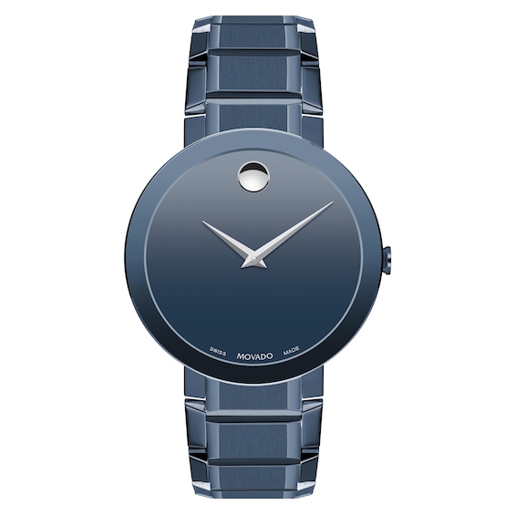 Men's Movado Sapphireâ¢ Blue PVD Watch with Blue Dial (Model: 0607556)