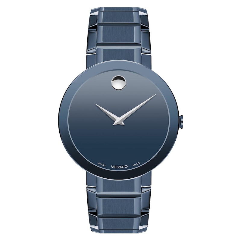 Men's Movado Sapphire™ Blue PVD Watch with Blue Dial (Model: 0607556)