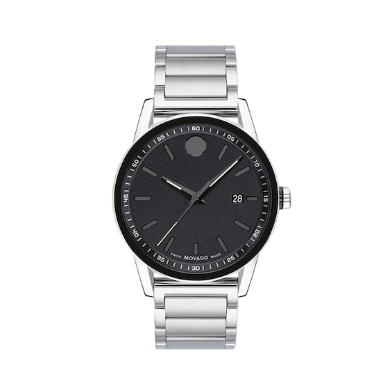 Men's Movado MuseumÂ® Sport Two-Tone PVD Watch with Black Dial (Model: 0607557)
