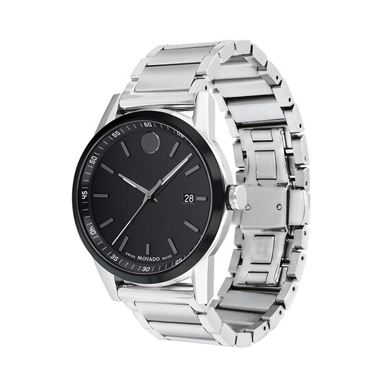 Men's Movado MuseumÂ® Sport Two-Tone PVD Watch with Black Dial (Model: 0607557)