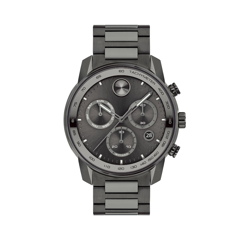 Main Image 1 of Men's Movado Bold® Verso Gunmetal Grey IP Chronograph Watch with Grey Dial (Model: 3600867)