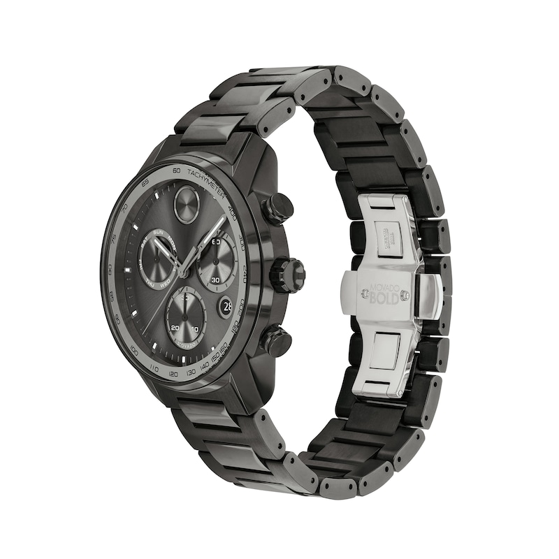 Main Image 2 of Men's Movado Bold® Verso Gunmetal Grey IP Chronograph Watch with Grey Dial (Model: 3600867)