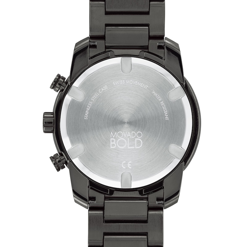 Main Image 3 of Men's Movado Bold® Verso Gunmetal Grey IP Chronograph Watch with Grey Dial (Model: 3600867)