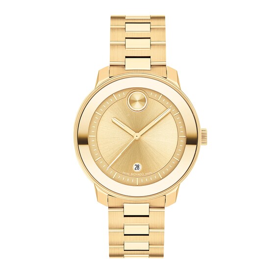 Ladies' Movado Bold® Verso Gold-Tone IP Watch with Gold-Tone Dial (Model: 3600750)