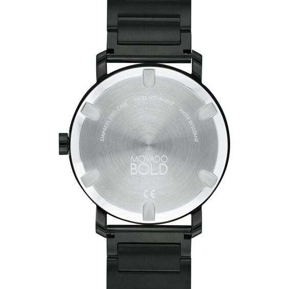 Men's Movado BoldÂ® Evolution Black IP Watch with Black Dial (Model: 3600752)