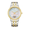 Thumbnail Image 1 of Ladies' Citizen Eco-Drive® Calendrier Diamond Two-Tone Chronograph Watch with Mother-of-Pearl Dial (Model: FD0004-51D)