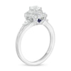 Thumbnail Image 2 of Vera Wang Love Collection 5/8 CT. T.W. Diamond Double Frame Engagement Ring in 14K White Gold