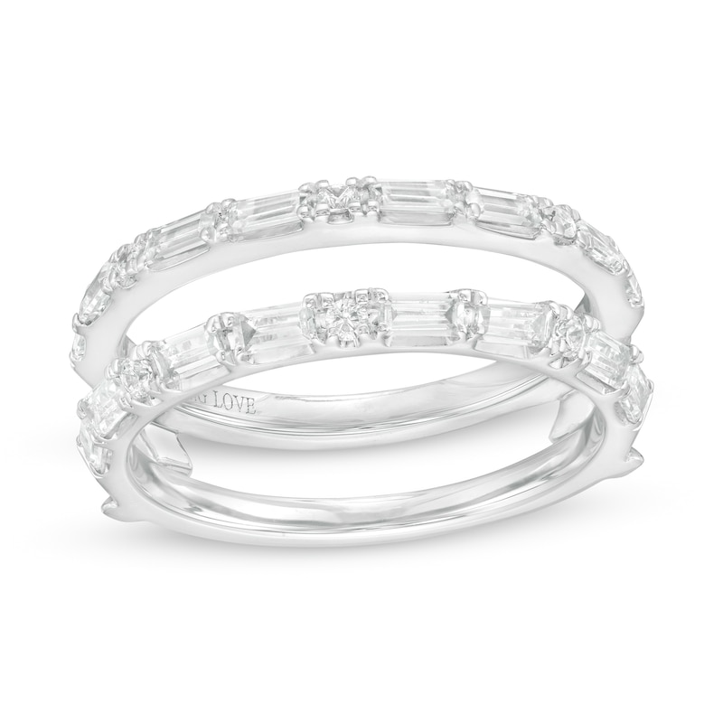 Vera Wang Love Collection 1/2 CT. T.W. Diamond Solitaire Enhancer in 14K White Gold