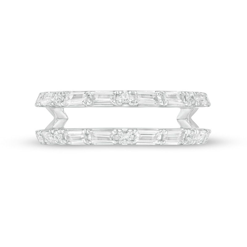 Main Image 3 of Vera Wang Love Collection 1/2 CT. T.W. Diamond Solitaire Enhancer in 14K White Gold