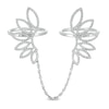 Thumbnail Image 1 of 3/4 CT. T.W. Diamond Wings Two Finger Ring in 10K White Gold