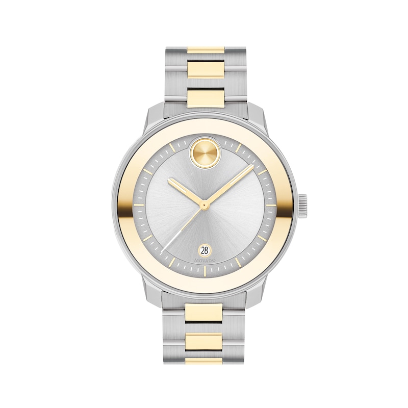 Ladies' Movado Bold® Verso Two-Tone IP Watch with Silver-Tone Dial (Model: 3600749)