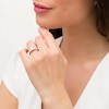 Thumbnail Image 2 of Vera Wang Love Collection 1-1/2 CT. T.W. Certified Princess-Cut Diamond Collar Engagement Ring in 14K White Gold (I/SI2)