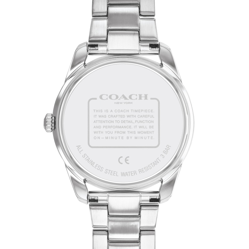 Ladies' Coach Preston Crystal Accent Watch with White Dial (Model: 14503775)