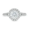 Thumbnail Image 3 of Vera Wang Love Collection 1-5/8 CT. T.W. Certified Diamond Double Frame Engagement Ring in 14K White Gold (I/SI2)