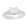 Thumbnail Image 1 of Vera Wang Love Collection 1-1/2 CT. T.W. Certified Princess-Cut Diamond Engagement Ring in 14K White Gold (I/SI2)