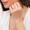 Vera Wang Love Collection 3/4 CT. T.W. Cushion-Cut Diamond Collar Engagement Ring in 14K White Gold