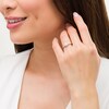 Thumbnail Image 2 of Vera Wang Love Collection 5/8 CT. T.W. Cushion-Cut Diamond Hexagonal Frame Engagement Ring in 14K White Gold
