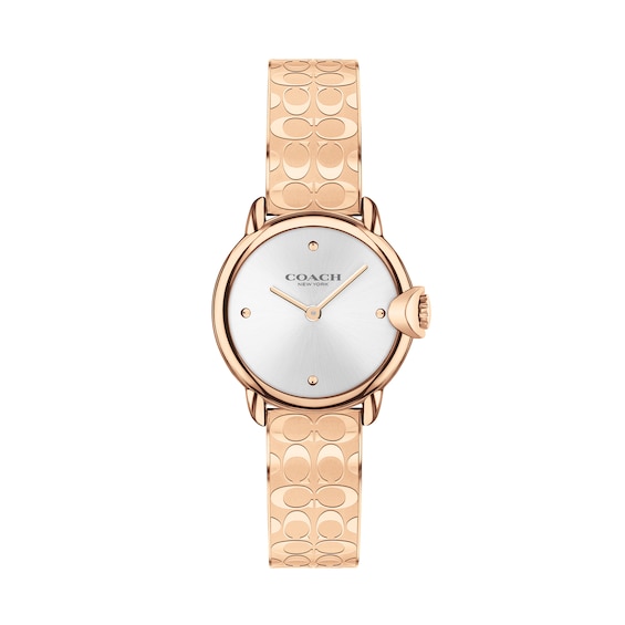 Ladies' Coach Arden Rose-Tone IP Bangle Watch with Silver-Tone Dial (Model: 14503693) Ladies' Coach Arden Rose-Tone IP Bangle Watch with Silver-Tone Dial (Model: 14503693)