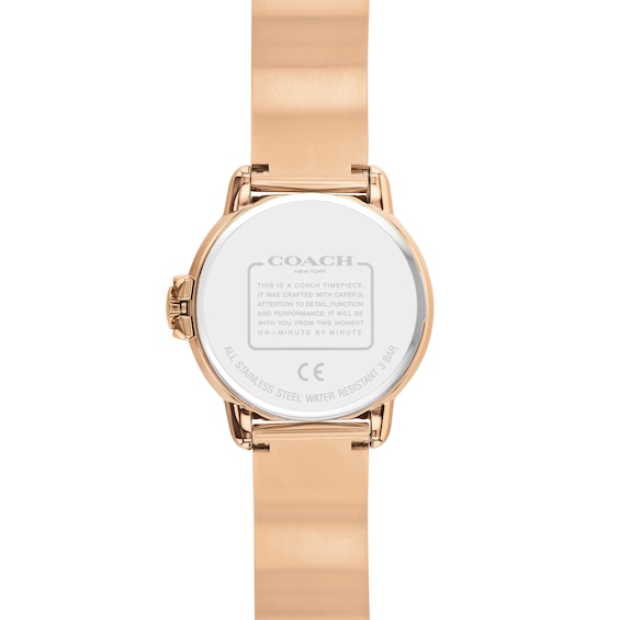 Ladies' Coach Arden Rose-Tone IP Bangle Watch with Silver-Tone Dial (Model: 14503693) Ladies' Coach Arden Rose-Tone IP Bangle Watch with Silver-Tone Dial (Model: 14503693)