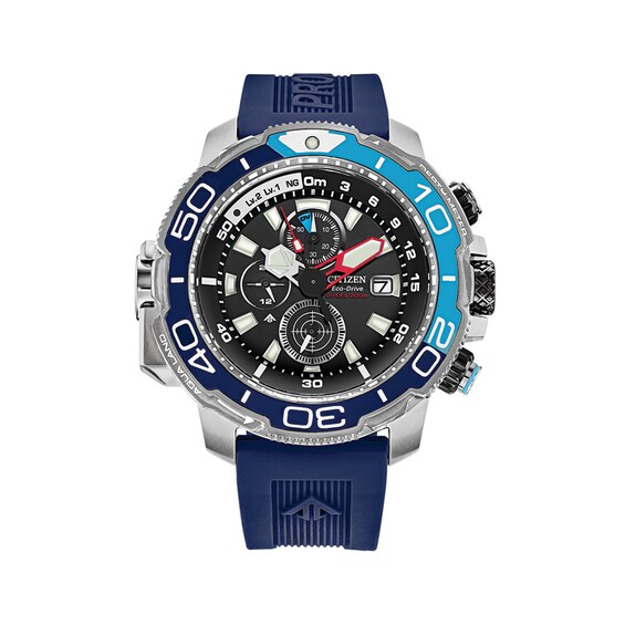 Men's Special Edition Citizen Eco-Drive® Promaster Aqualand Chronograph Strap Watch and Tool Box Set (Model: BJ2169-88E) Men's Special Edition Citizen Eco-Drive® Promaster Aqualand Chronograph Strap Watch and Tool Box Set (Model: BJ2169-88E)