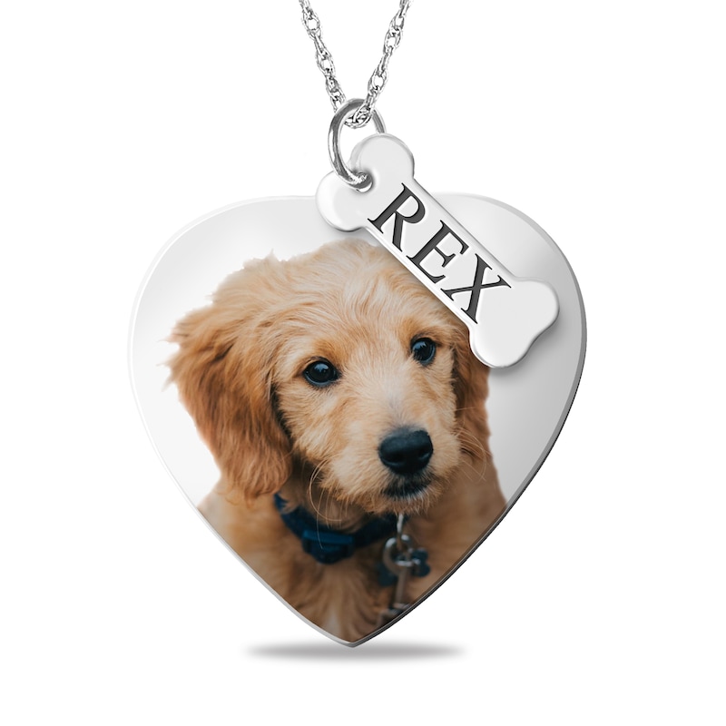 Personalized Dog Best Friend Heart Necklace