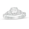Thumbnail Image 1 of Vera Wang Love Collection 3/4 CT. T.W. Cushion-Cut Diamond Twist Shank Engagement Ring in 14K White Gold