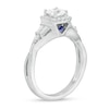 Thumbnail Image 3 of Vera Wang Love Collection 3/4 CT. T.W. Cushion-Cut Diamond Twist Shank Engagement Ring in 14K White Gold
