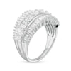 Thumbnail Image 2 of Marilyn Monroe™ Collection 2 CT. T.W. Baguette and Round Diamond Multi-Row Ring in 14K White Gold