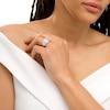 Thumbnail Image 3 of Marilyn Monroe™ Collection 2 CT. T.W. Baguette and Round Diamond Multi-Row Ring in 14K White Gold