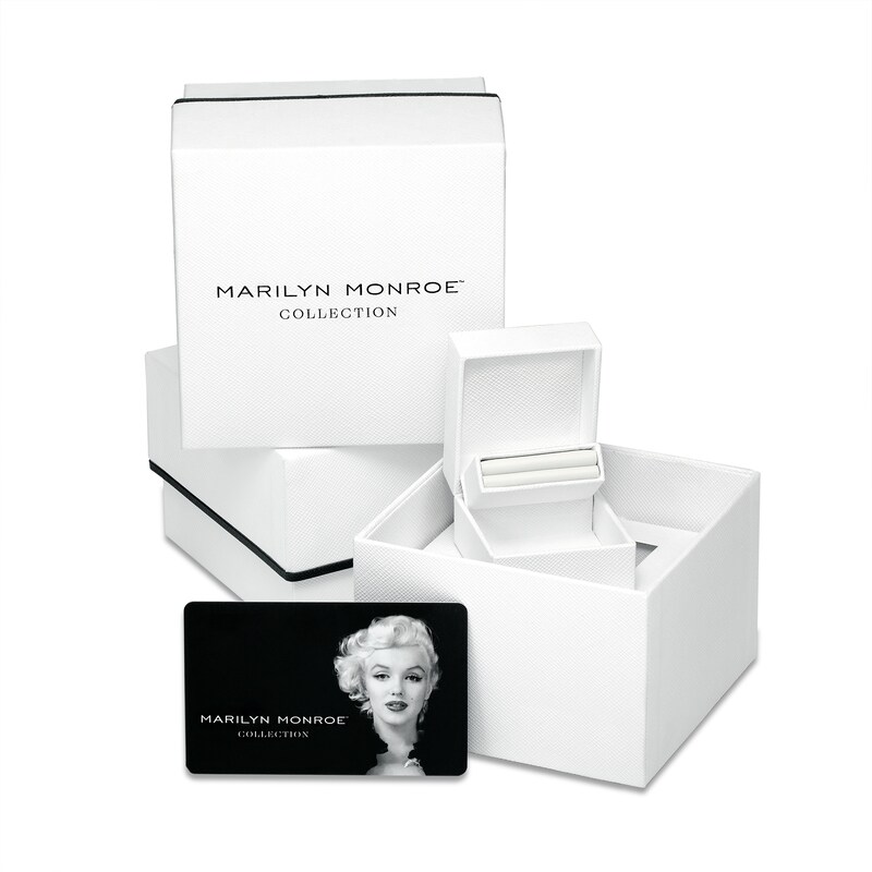 Main Image 4 of Marilyn Monroe™ Collection 2 CT. T.W. Baguette and Round Diamond Multi-Row Ring in 14K White Gold