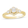Thumbnail Image 1 of Marilyn Monroe™ Collection 1/2 CT. T.W. Diamond Hexagon Frame Art Deco Engagement Ring in 14K Gold