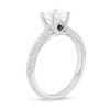 Thumbnail Image 3 of Vera Wang Love Collection 1-1/4 CT. T.W. Certified Cushion-Cut Diamond Engagement Ring in 14K White Gold (I/SI2)