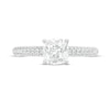 Thumbnail Image 4 of Vera Wang Love Collection 1-1/4 CT. T.W. Certified Cushion-Cut Diamond Engagement Ring in 14K White Gold (I/SI2)