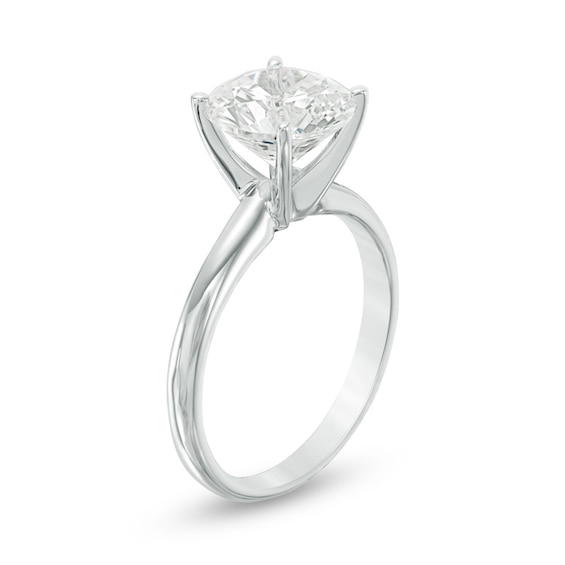 3 CT. Certified Lab-Grown Diamond Solitaire Engagement Ring in 14K White Gold (F/Vs2)