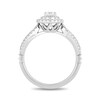 Thumbnail Image 2 of Enchanted Disney Tiana 5/8 CT. T.W. Diamond Double Frame Split Shank Engagement Ring in 14K White Gold