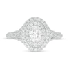 Thumbnail Image 3 of Vera Wang Love Collection 1 CT. T.W. Oval Diamond Double Frame Engagement Ring in 14K White Gold