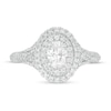 Thumbnail Image 4 of Vera Wang Love Collection 1 CT. T.W. Oval Diamond Double Frame Engagement Ring in 14K White Gold