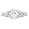 Thumbnail Image 4 of Vera Wang Love Collection 1-1/2 CT. T.W. Certified Oval Diamond Split Shank Engagement Ring in 14K White Gold (I/SI2)